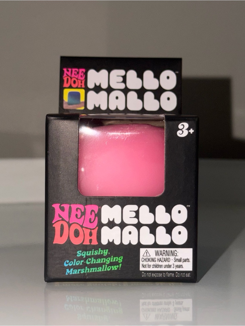 NeeDoh Schylling Mello Mallo Squishy Fidget Toy - Pink